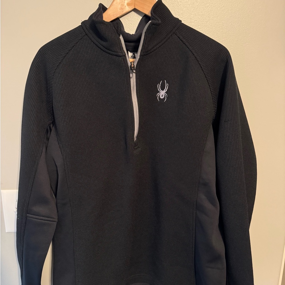 Spyder Men's Black Zip-Up Sweater